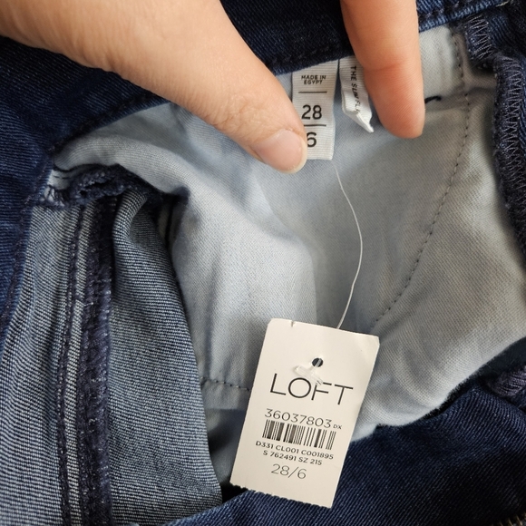 Loft Ann Taylor 28 / 6 The Slim Flare High Rise Jeans Denim Regular New W/ Tags - Picture 8 of 10